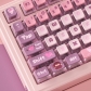 Angel Devil Sheep 104+12 Clear PC+PBT Dye-subbed Pudding Jelly Keycaps Set ASA Profile Mechanical Keyboard